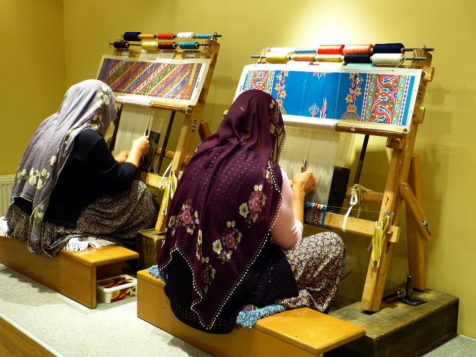 Arbeiterinportrait weaver work