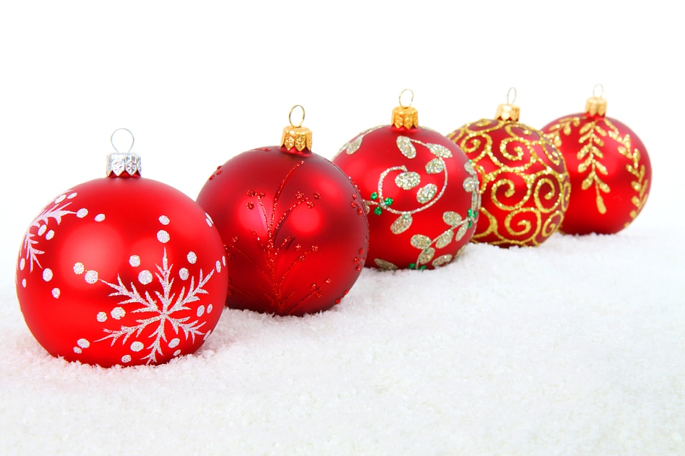 Christmas decoration glass