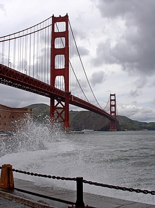 Sea wave bridge photo