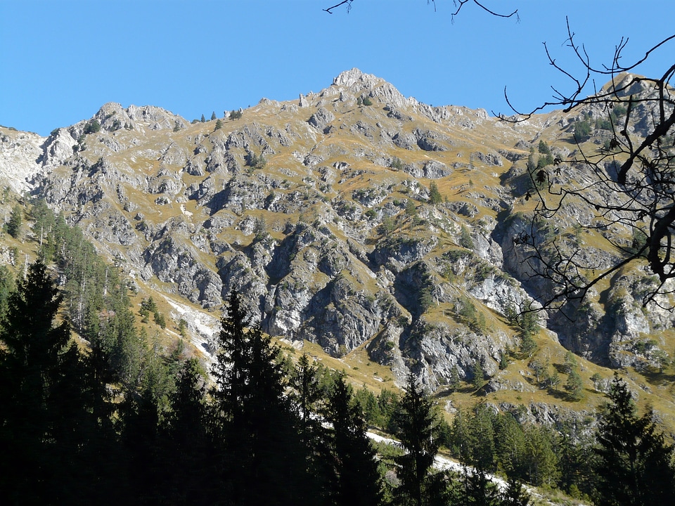 Hike sunny day lower gutenalpe