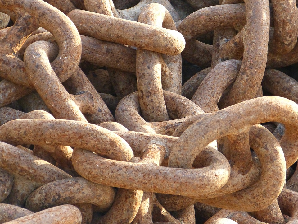 Metal hard anchor chain