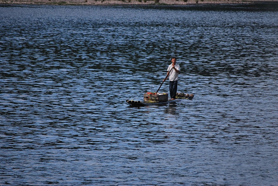 Bamboo craft transportation photo