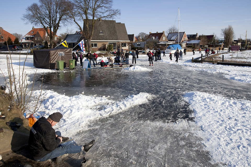 Ice natural ice pastime ice skating
