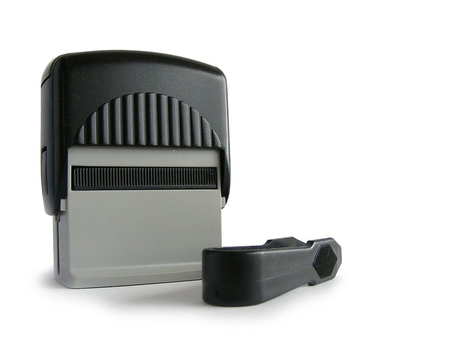 Black office self-inking