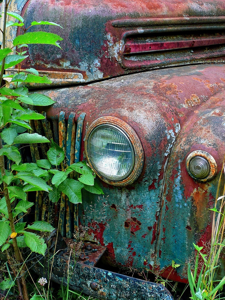 Colorful antique transportation