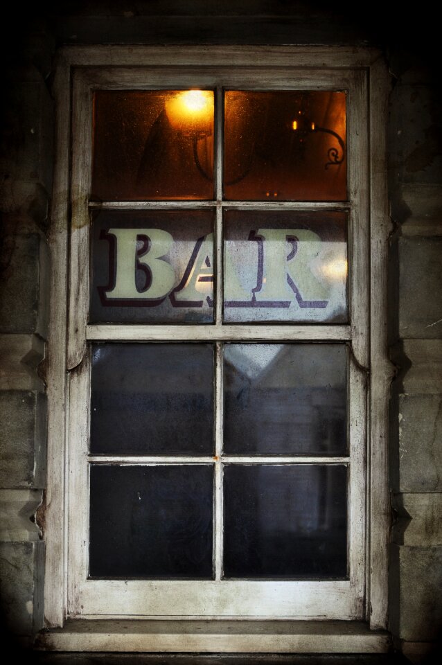 Cowboy window saloon