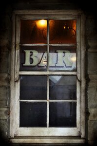 Cowboy window saloon