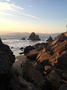 Cliffs rocky ocean