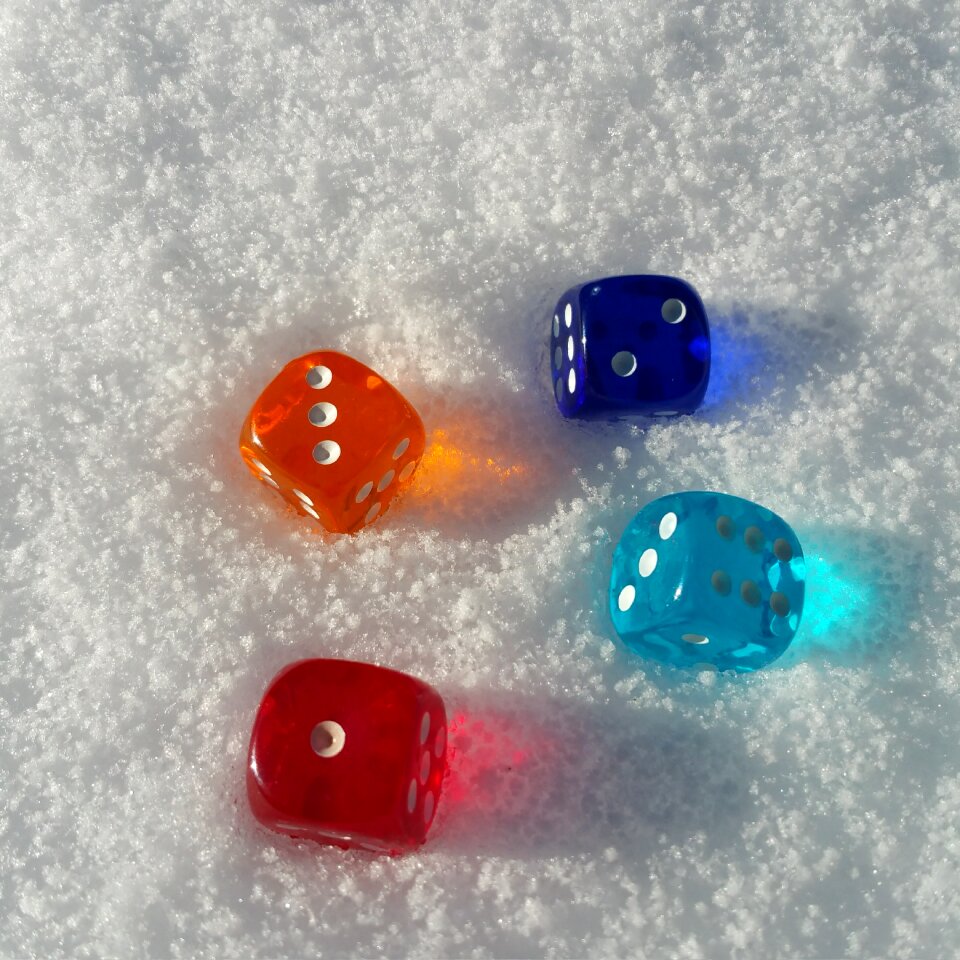 Snow luck lucky dice