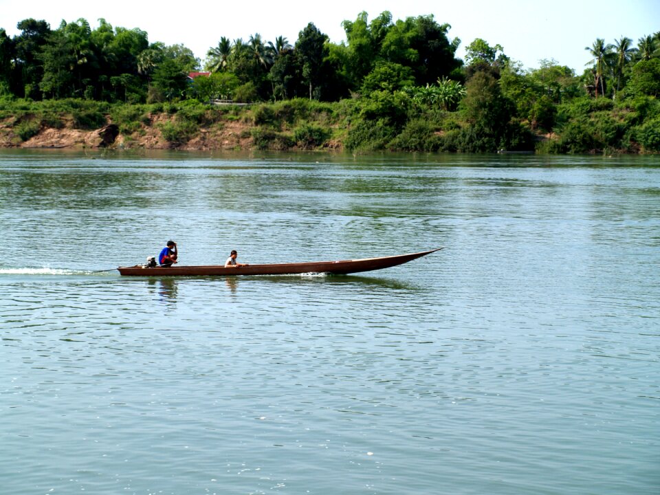 Fishing boat asia laos