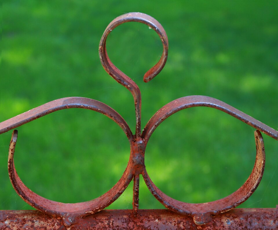 Rusted fence metal vintage