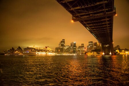 Sydney harbour dawn cruise ship photo