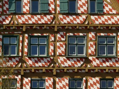 Entablature house facade photo