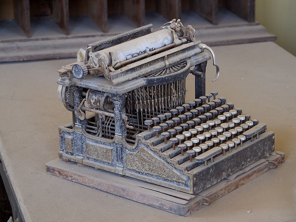 Wild west usa typewriter photo