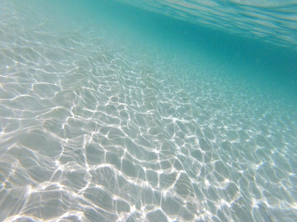 Transparent sand sunlight