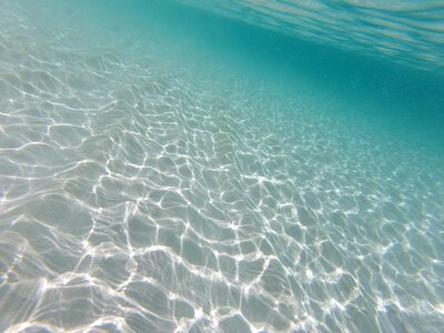 Transparent sand sunlight