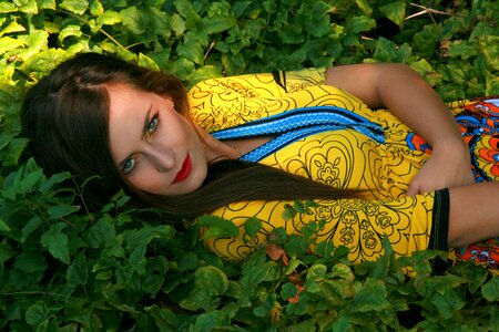 Beauty seductive yellow