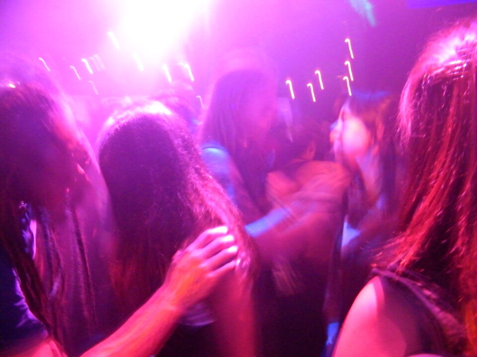 Clubbing music dancers