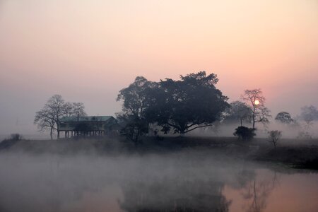 Dawn morning landscape