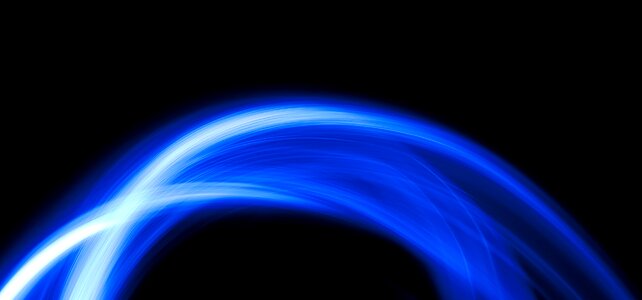 Blue light long exposure colorful
