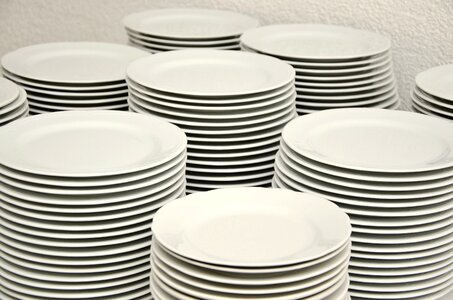 Tableware white porcelain photo