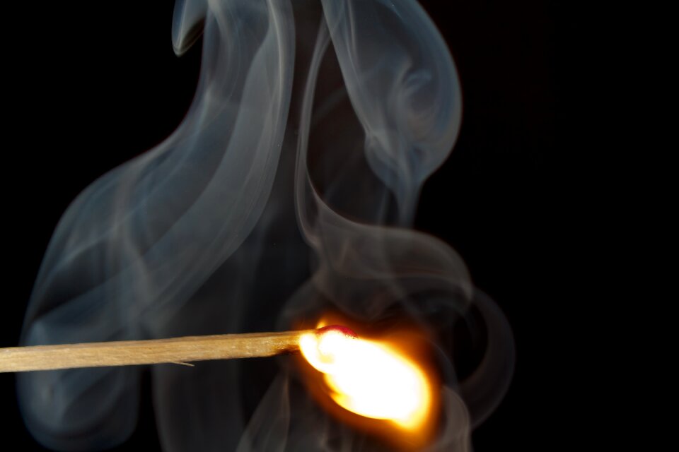 Burn matches kindle