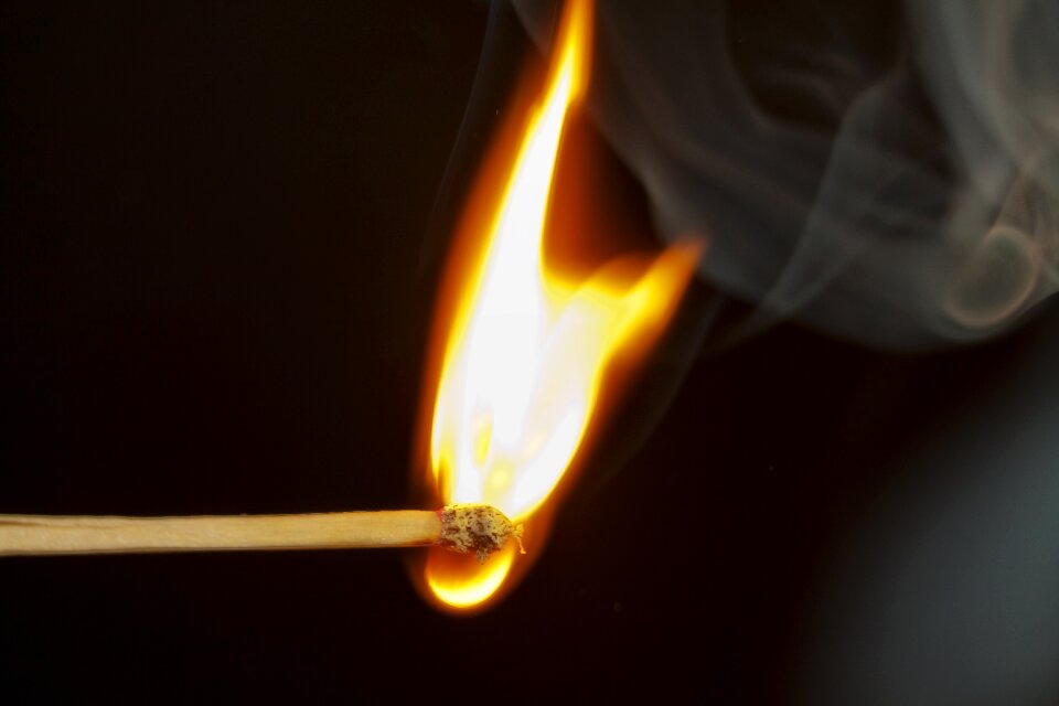 Burn matches kindle