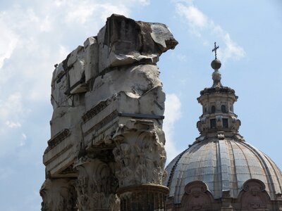 Rome italy church of lucas and martina s