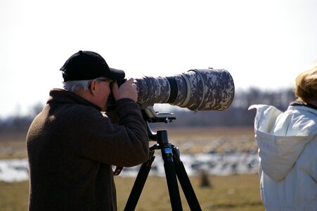 Camera man outdoor life photo