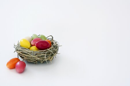 Colorful easter decoration photo