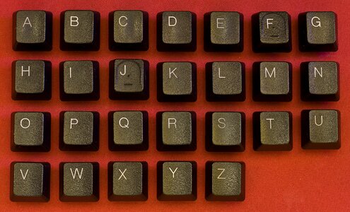 Button key letter