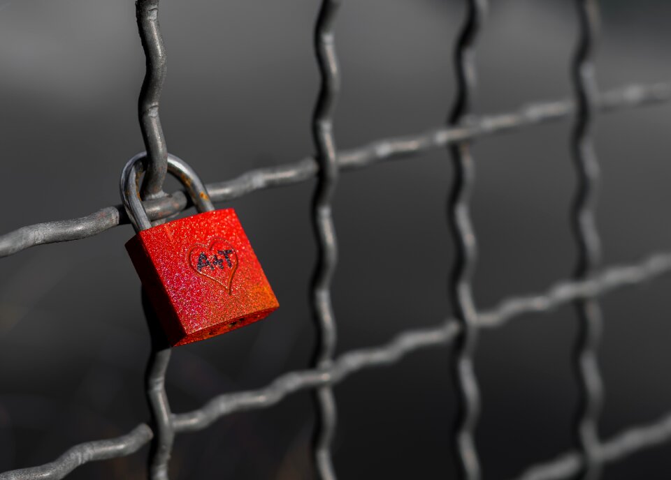 Padlock friendship love castle
