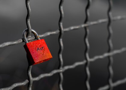 Padlock friendship love castle