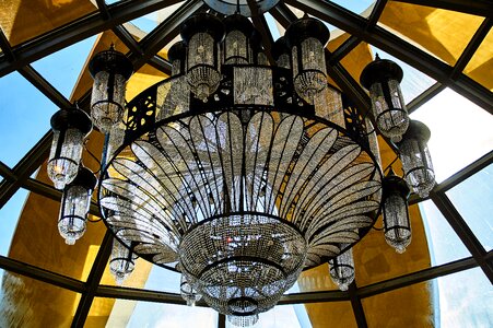 Chandelier entrance hall lobby