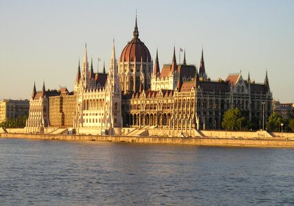 Danube river architecture photo