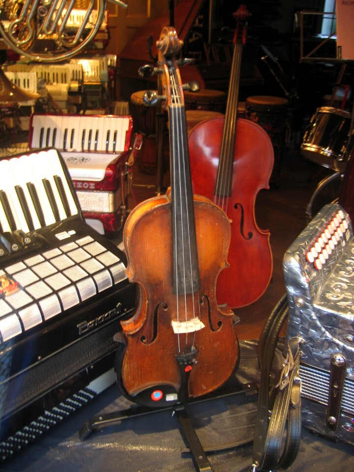 Musical instruments sound music