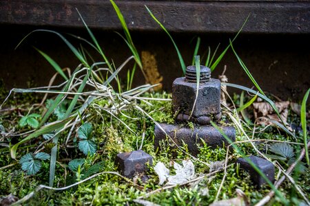 Rail traffic screw rust