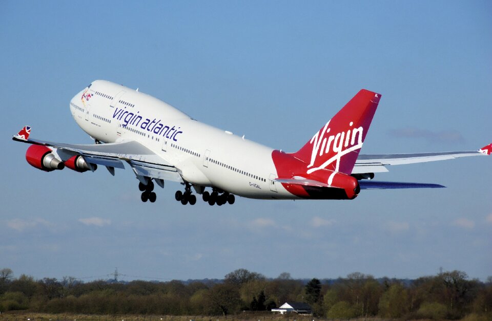 Airline jet takeoff