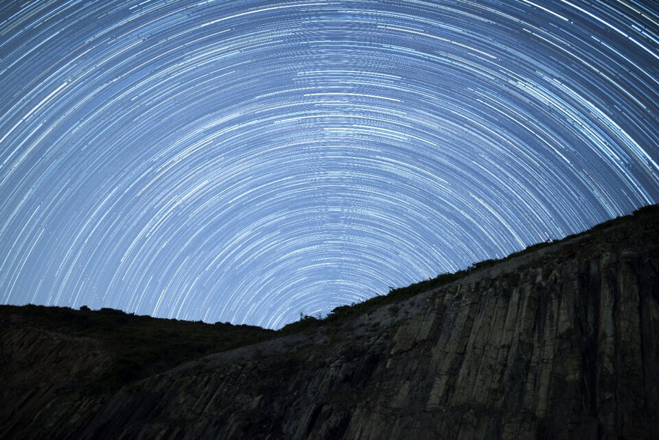 Exposure nature startrails