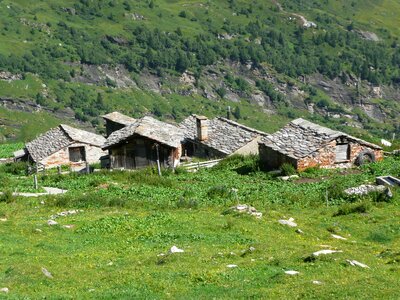 Hut alm switzerland photo