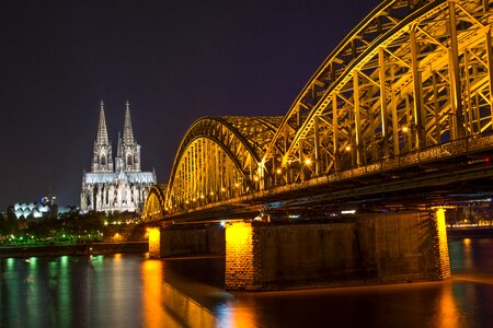 Cologne cathedral hohenzollern bridge photo