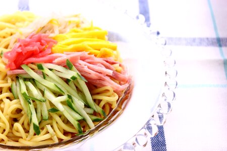 Hiyashi chuka noodle food