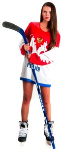 Ice hockey woman girl