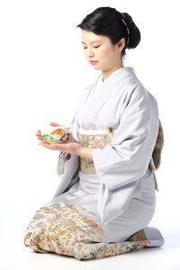 Japanese tea ceremony woman photo