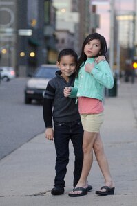Sister brother children photo