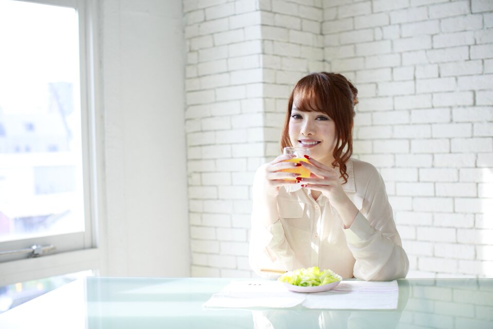 Woman girl breakfast