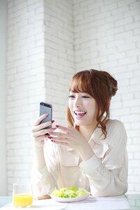 Woman girl smartphone