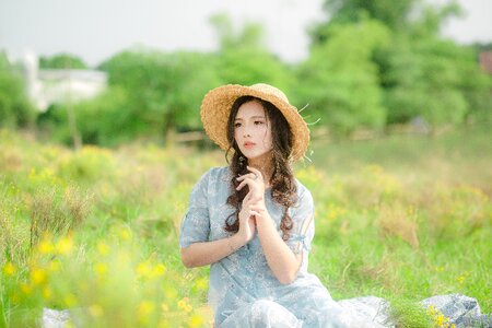 Woman girl portrait