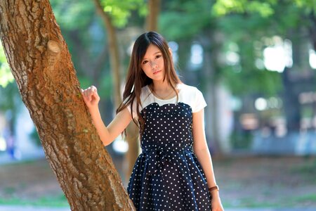 Woman girl portrait