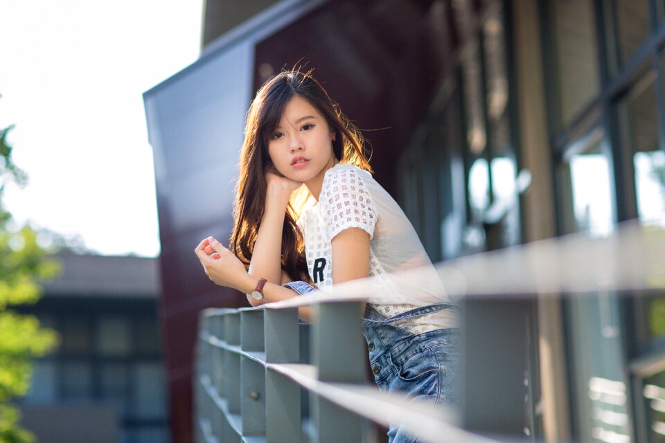 Woman girl portrait
